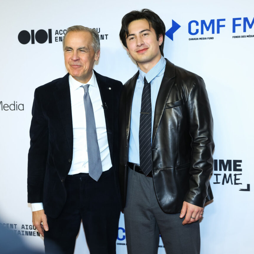 Mark Carney Meets ‘Heated Rivalry’ Star Hudson Williams Mark Carney Meets ‘Heated Rivalry’ Star Hudson Williams