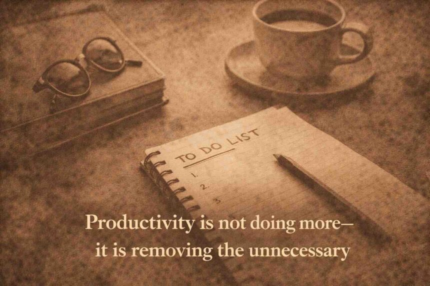 Productivity Is Not Doing More—It Is Removing the Unnecessary