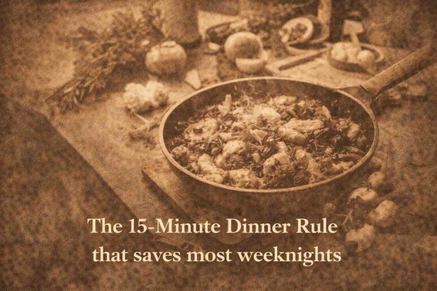 The 15-Minute Dinner Rule That Saves Most Weeknights
