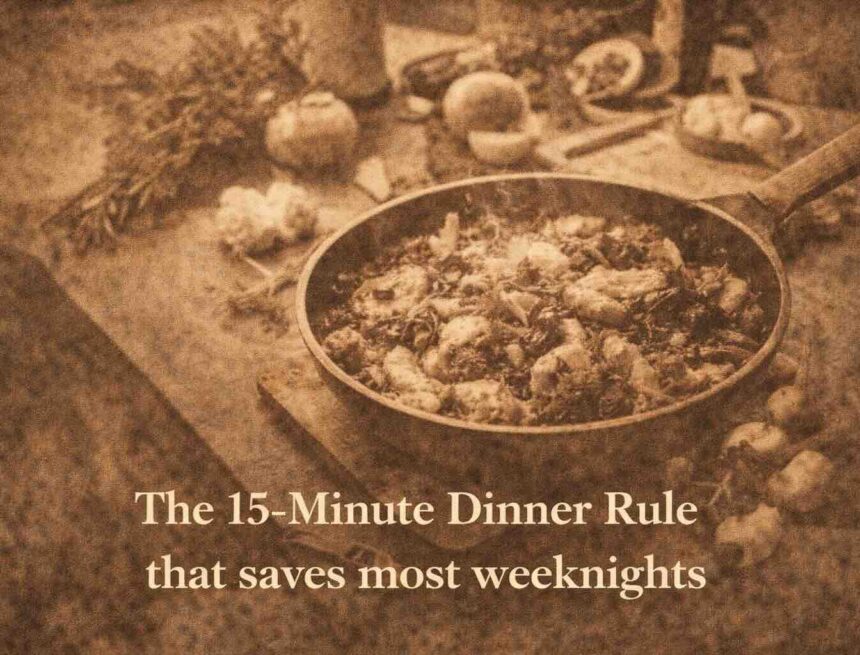 The 15-Minute Dinner Rule That Saves Most Weeknights The 15-Minute Dinner Rule That Saves Most Weeknights