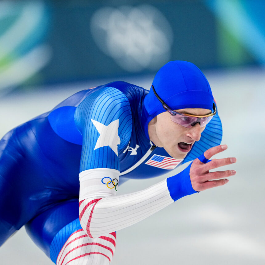 Jordan Stolz Sets Olympic Record in Speedskating