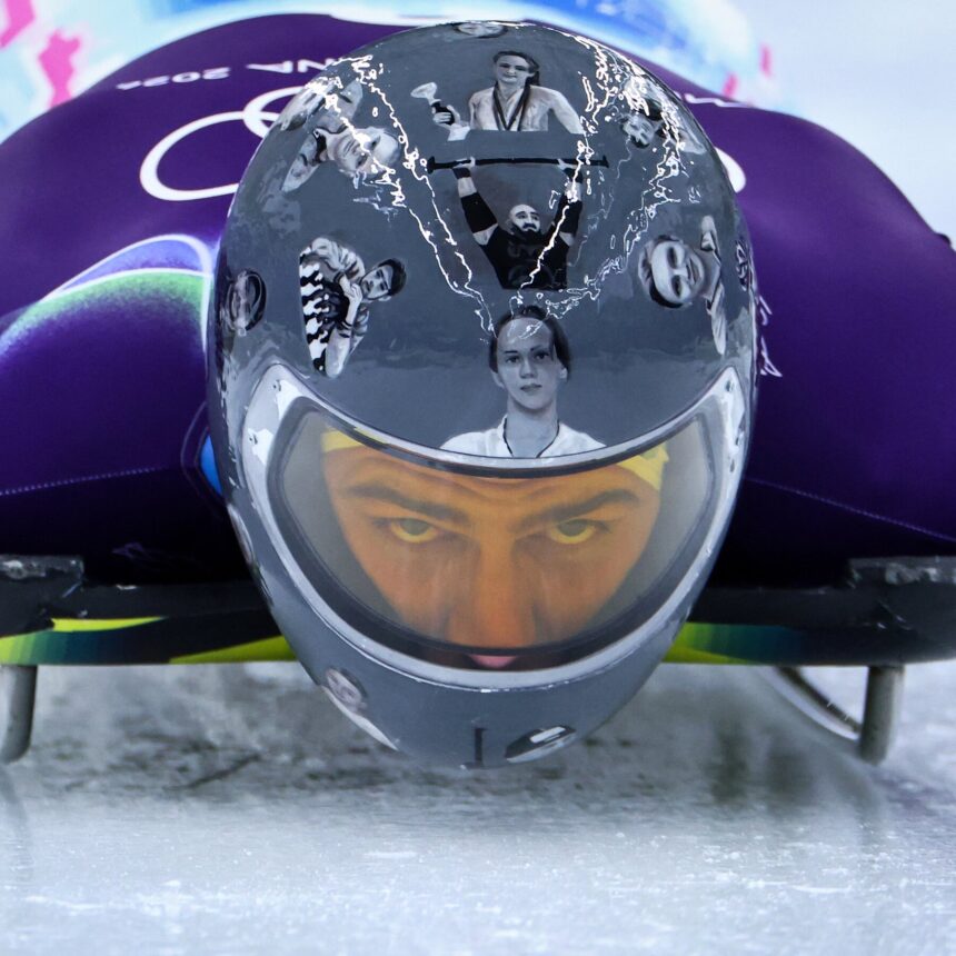 Ukrainian Olympian Is Disqualified Over Helmet With Images of War Dead Ukrainian Olympian Is Disqualified Over Helmet With Images of War Dead