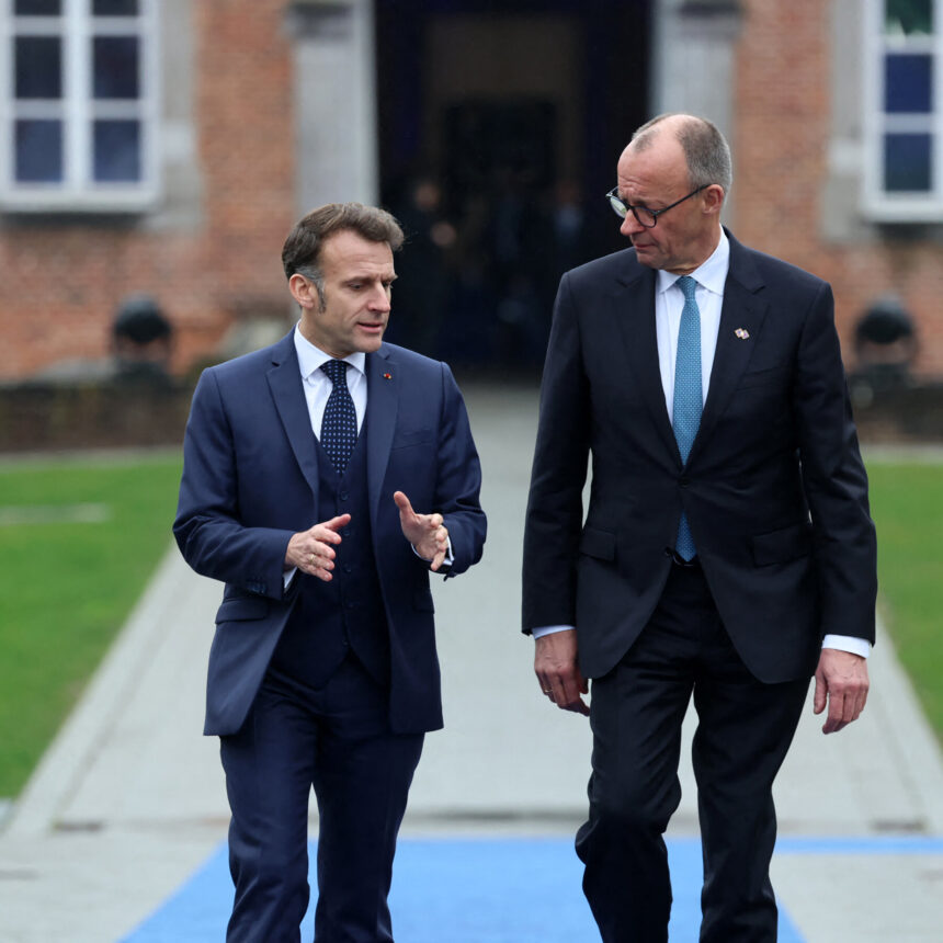 Germany’s leader says his country is in discussions with France on a European nuclear deterrent.