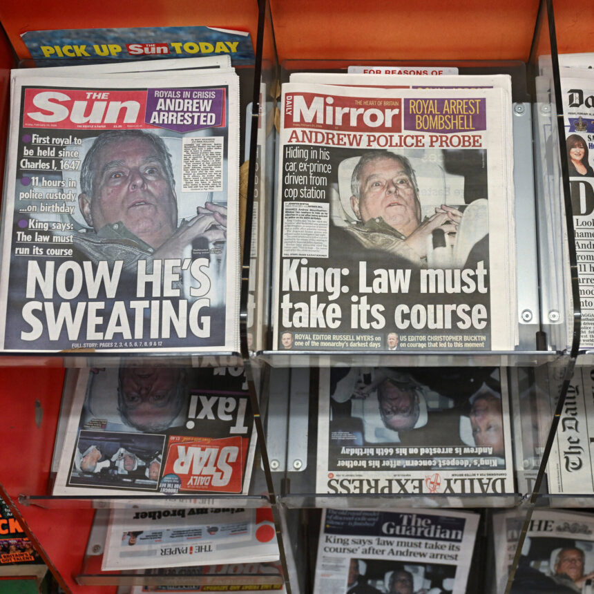 British Police Search Mansion Used by Former Prince Andrew British Police Search Mansion Used by Former Prince Andrew