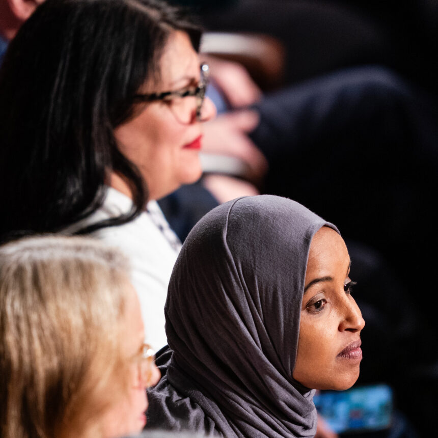 Ilhan Omar Condemns Guest’s Arrest at Trump’s State of the Union