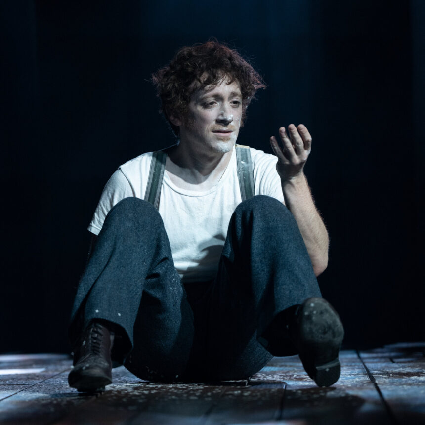 Ethan Slater Stars as the Mime Marcel Marceau in ‘Marcel on the Train’