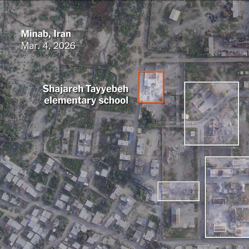 Analysis Suggests School Was Hit Amid U.S. Strikes on Iranian Naval Base