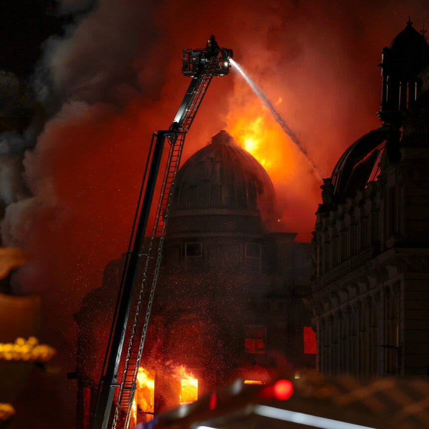 Glasgow Train Station Is Shut Down After Fire Tears Through Neighboring Shop